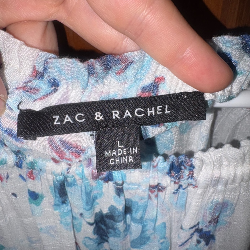 Zac & Rachel Blue and White Floral Skirt